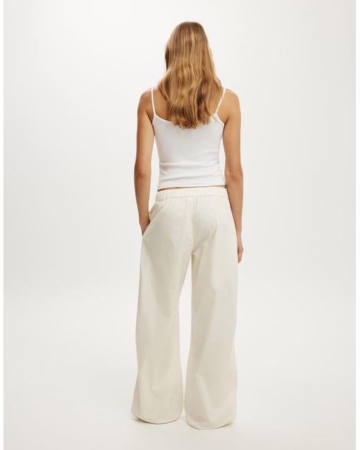 Cotton On White Jackson Utility Pant
