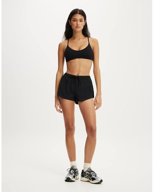 Cotton On Black Ultra Soft Scoop V Crop