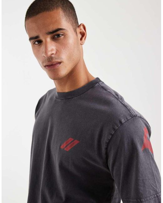 Hollister Blue Motor Back Graphic T-shirt for men