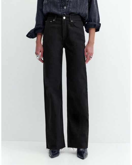 Jean droit ample - chiné Pull&Bear en coloris Blue
