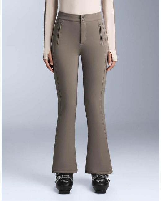Oysho Gray Water-resistant Stretch Flare Ski Trousers