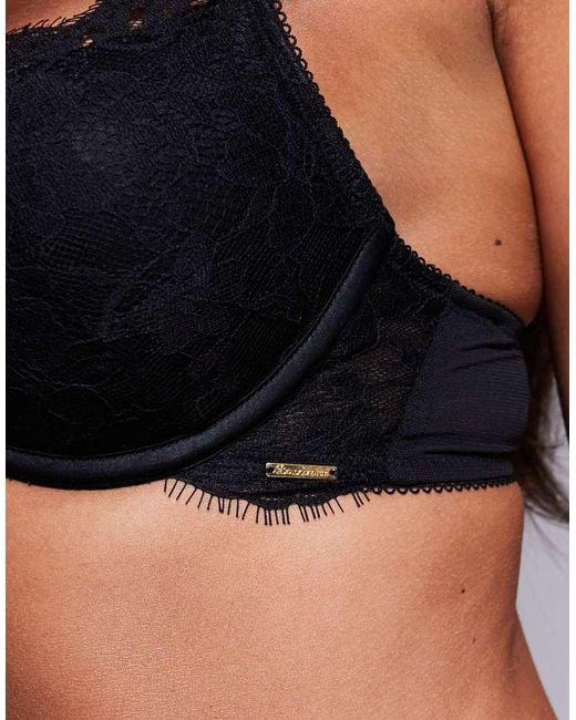 Boux Avenue Black Co-Ord Front Clasp Boost Plunge Bra
