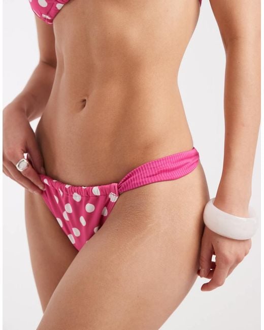 Hollister Red Cheeky Bikini Bottoms