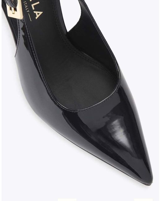 Carvela Kurt Geiger Blue Blanca Slingback Heeled Shoes