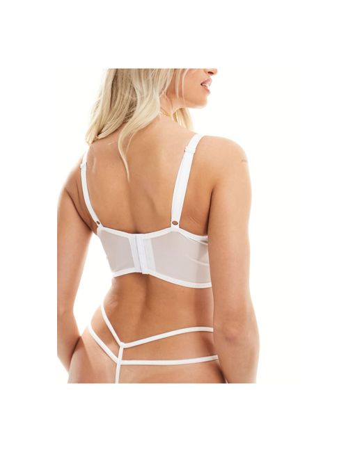 Ivory rose - poitrines généreuses - clara - soutien-gorge long Ivory Rose en coloris White