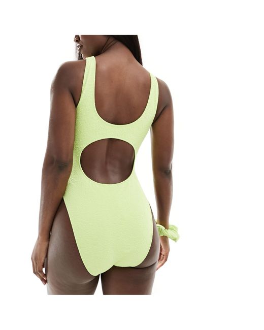 Calvin Klein Green – strukturierter badeanzug