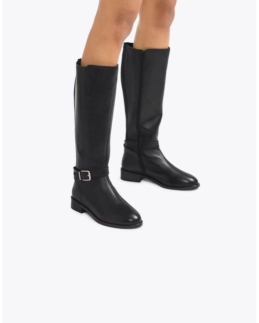 Carvela Kurt Geiger Black Pienza Riding Boot Knee Boots