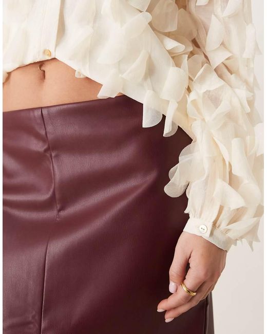 Abercrombie & Fitch Natural Textu Pencil Skirt