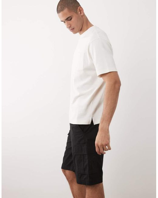 Jack & Jones White Cargo Short for men