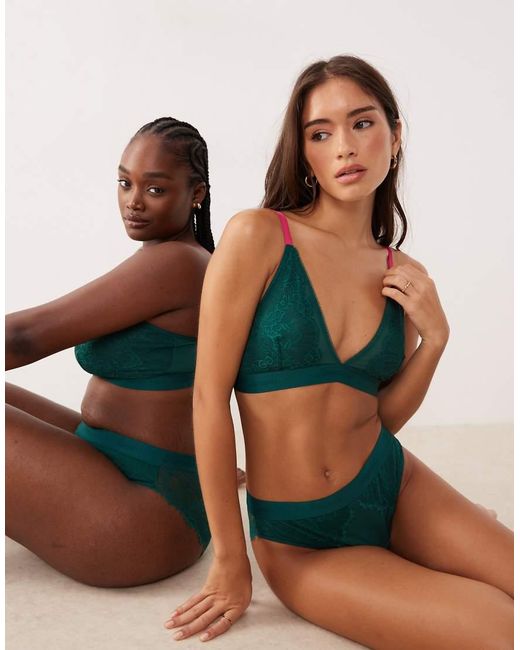 Lemonade Dolls Brown Synergy Lace And Mesh Bralette