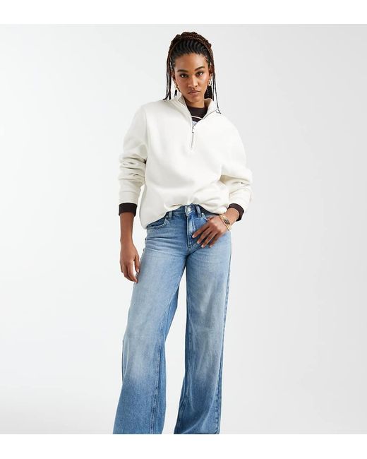 ONLY Blue Hope Low Waist Wide Jeans