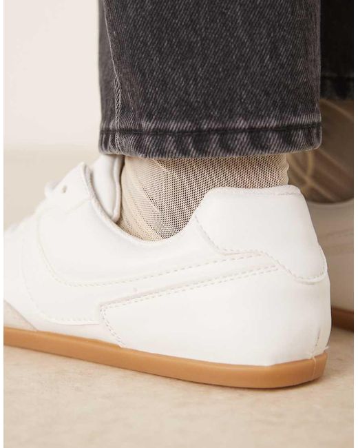 ASOS Blue Diligent Slim Lace Up Trainers