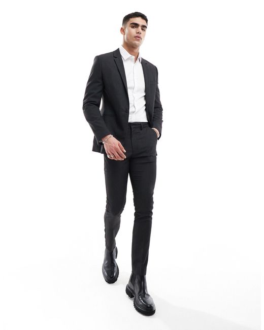 ASOS Black Skinny Suit Trouser for men