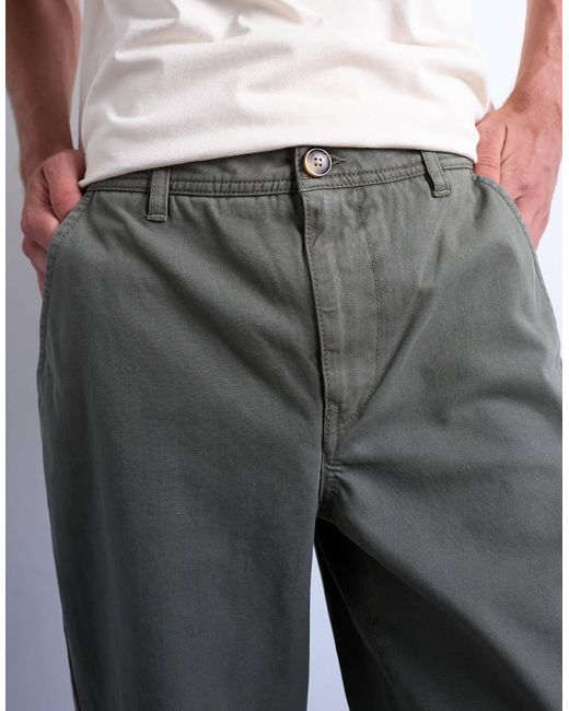 Topman White Straight Fit Herringbone Trouser for men