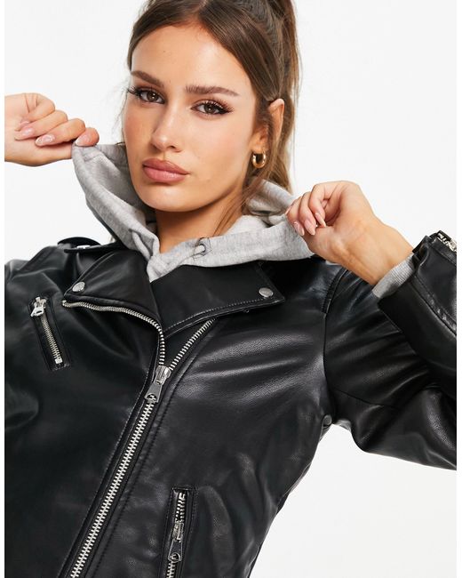 oversized biker jacket stradivarius CEGICAP