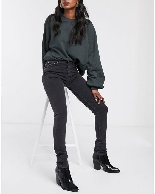 weekday thursday high waist skinny jeans