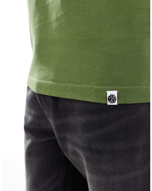 Pretty Green Green Pretty Live Forever Badge T-shirt for men