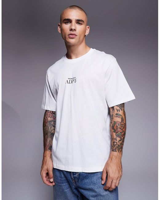 ADPT – oversize-t-shirt in Gray für Herren
