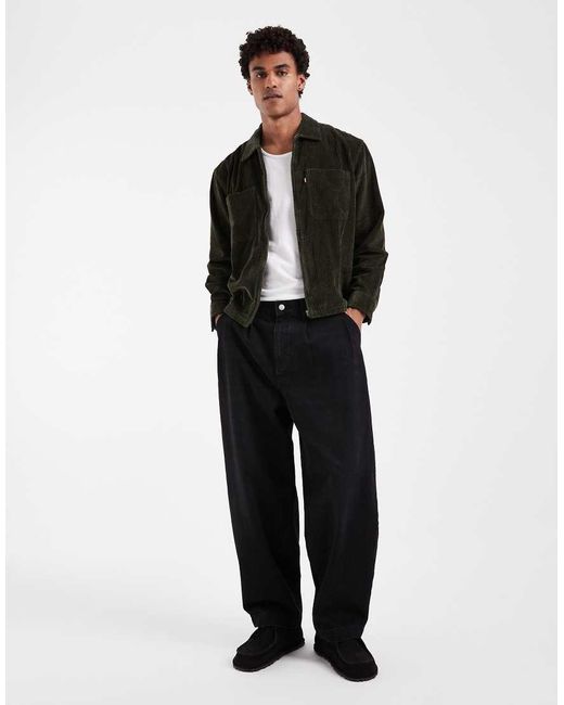 Camicia Con Zip di Levi's in Black da Uomo
