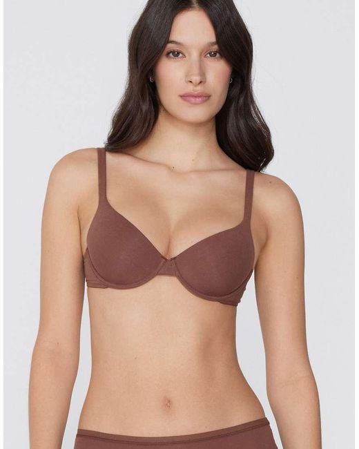 Tezenis Brown Athens Cotton Push-Up Bra