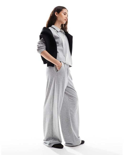 Vero Moda Gray – hose aus jersey