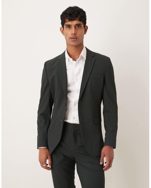 Blazer ajusté - foncé SELECTED pour homme en coloris Gray