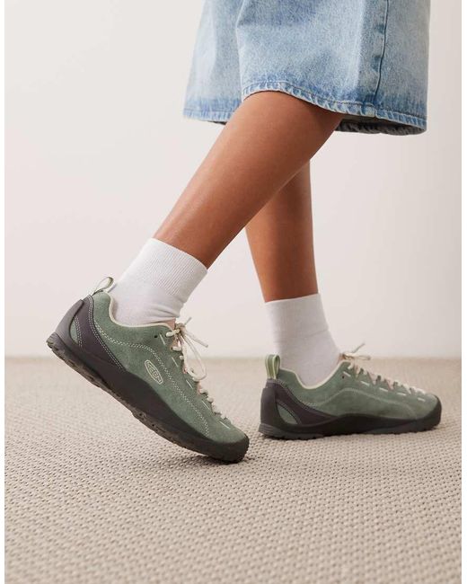 Keen Green Jasper Brushed Suede Trainers