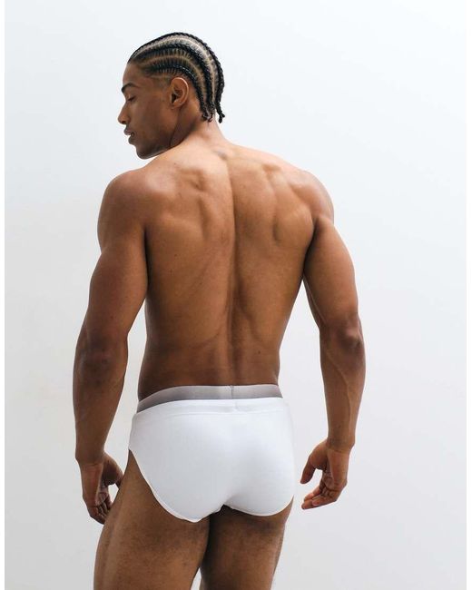 Emporio Armani White Bodywear Swim Brief for men