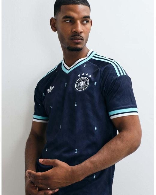 Adidas Originals Blue Adidas Football Germany World Cup 26 Away Shirt