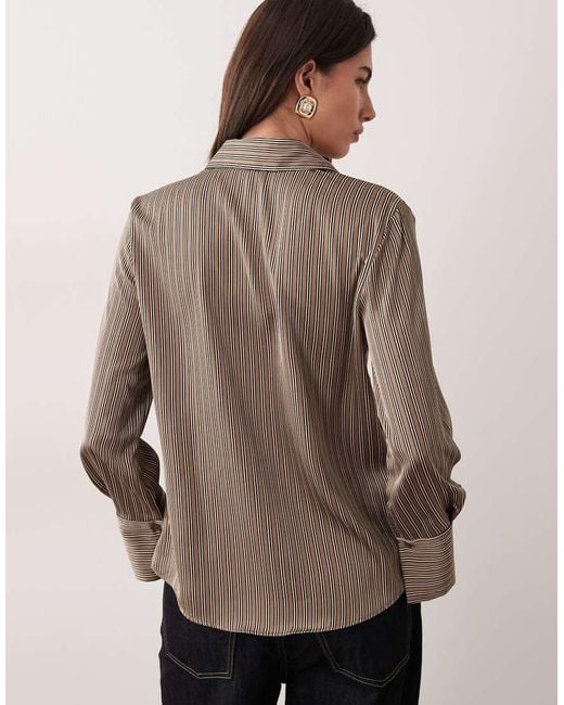 Mango Brown Classic Shirt