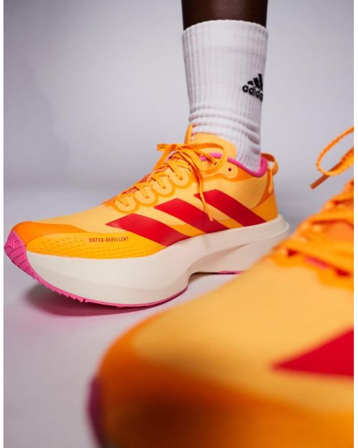 Adidas Originals Orange Adidas Running Adizero Evo Sl Atr All Terrain Trail Trainers