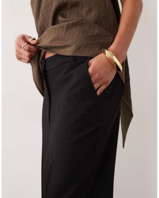ASOS Black Slim Straight Trousers