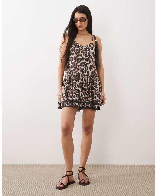 Iisla & Bird Natural Mini Swing Dress
