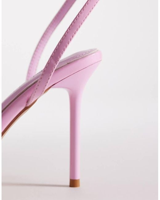 SIMMI Pink Simmi London Juby Heeled Sandals With Flower Embroidery