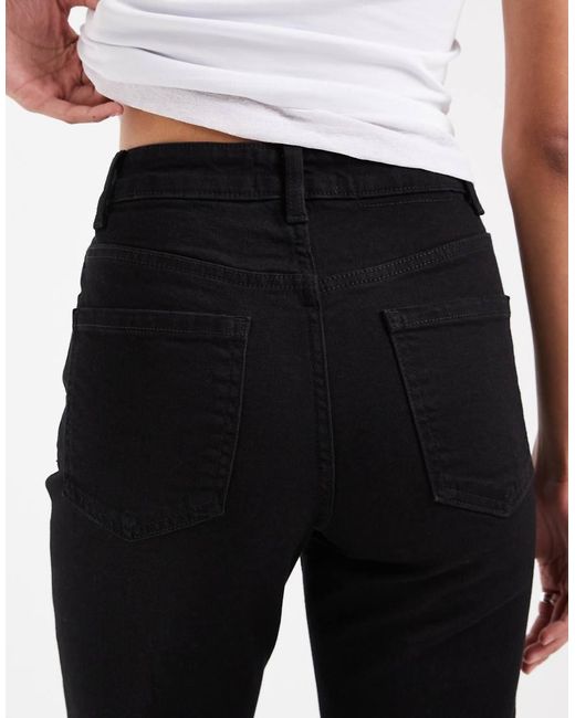 ASOS Black Slim Fit Mom Jeans
