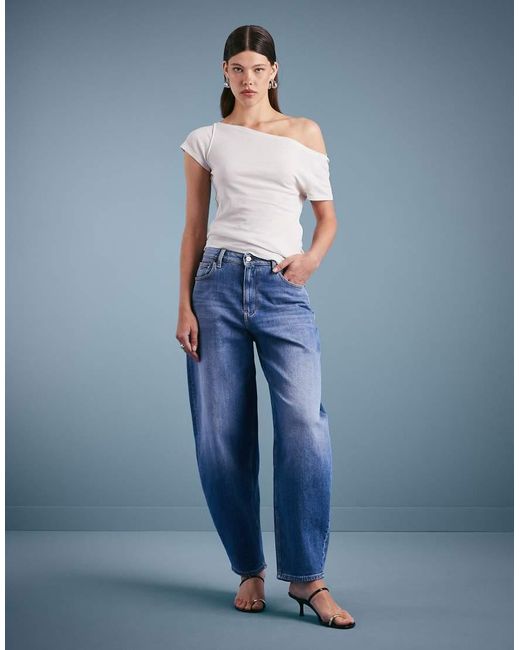 Tommy Hilfiger Blue Jeanie Barrel Leg Jeans