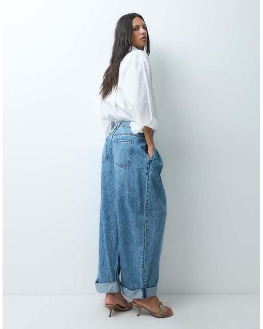 ASOS Blue 80s Pocket Detail Jeans