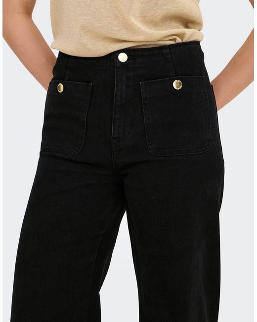 ONLY Blue Wide-Fit Jeans
