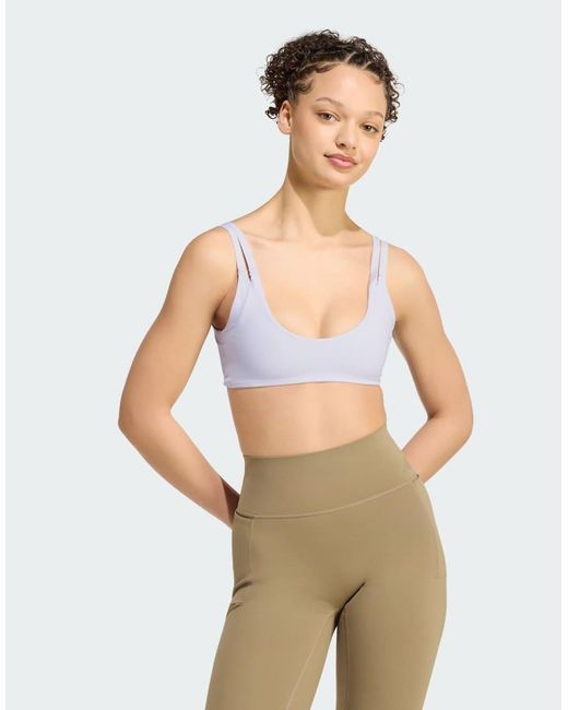 Adidas Originals Multicolor Optime Workout Twist Reversible Light Support Bra