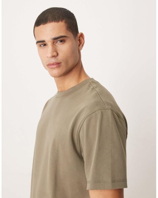 ASOS Natural Heavyweight Relaxed T-shirt for men