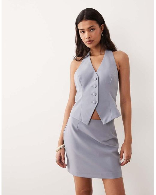 Miss Selfridge Multicolor Tailored Waistcoat