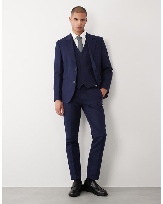 ASOS Blue Suit Vest for men