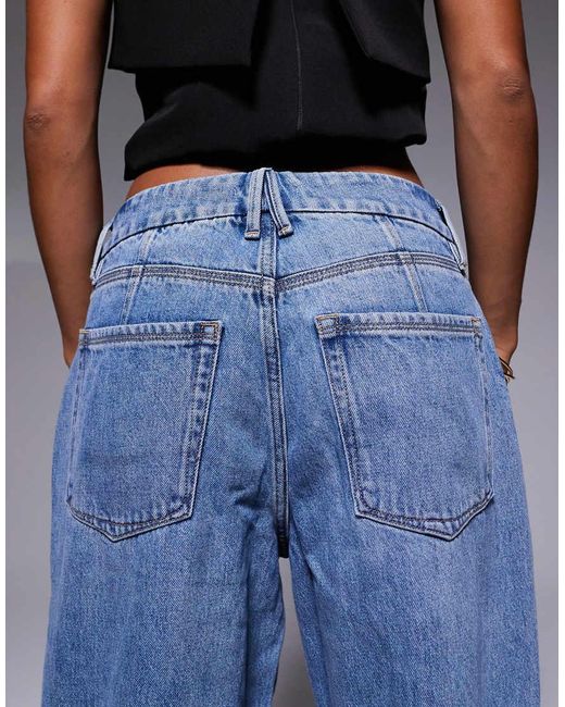 Good American Petite Blue Good 90s Relaxed Jeans