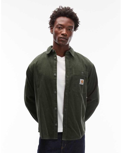 Carhartt Green Flint Cord Shirt