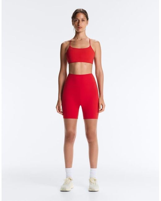 Oysho Red Light-Support Comfortlux Cross-Back Sports Bra