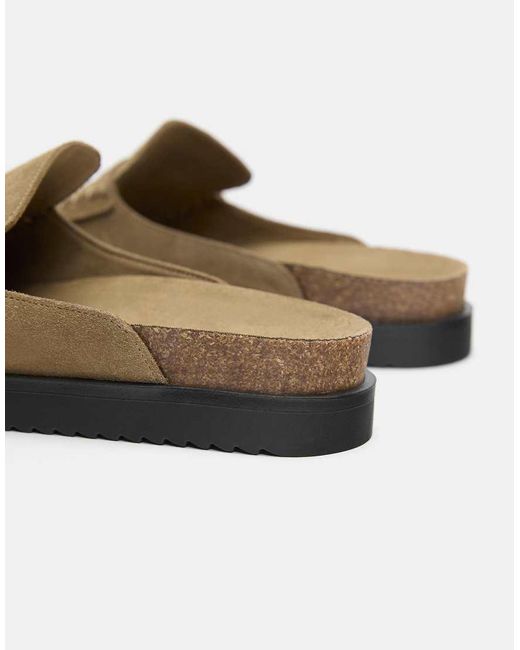 Pull&Bear Multicolor Leather Clogs