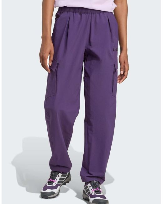 Adidas Originals Purple Terrex Xploric Cargo Pants