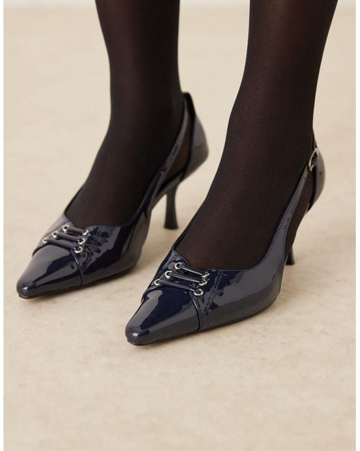 Glamorous Natural Pointed Toe Heeled Pumps