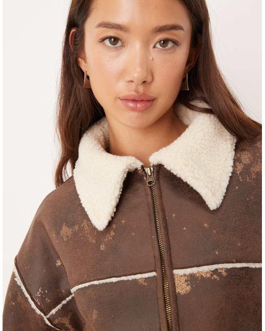 Giacca Corta di ASOS in Brown