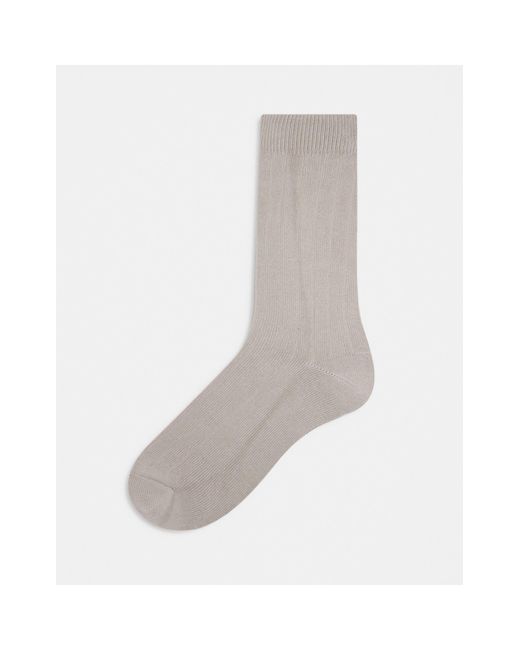 ASOS White Rib Socks for men